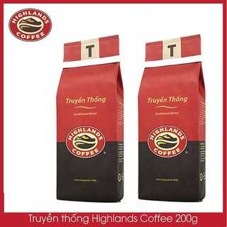 Cà phê Rang xay Truyền thống Highlands Coffee 200g