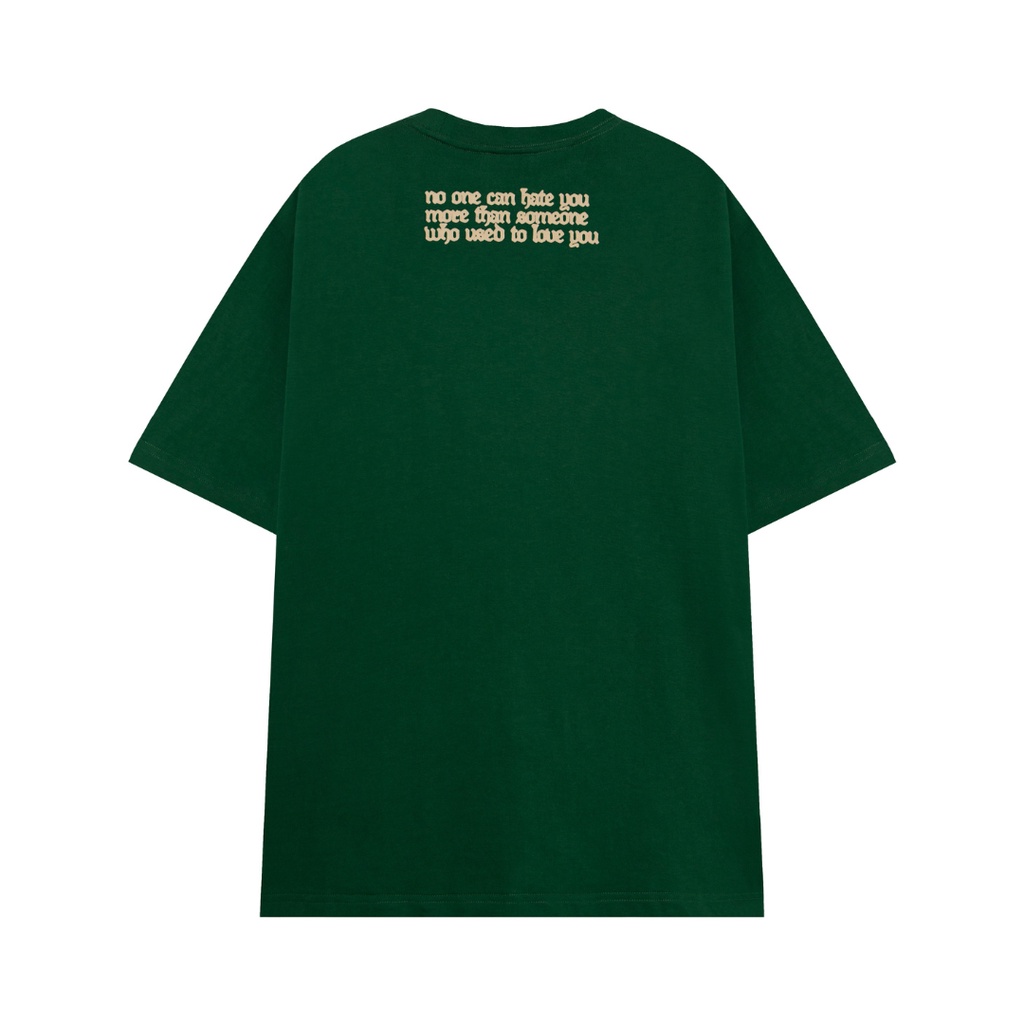 SWE - Áo phông unisex cổ tròn ngắn tay in hình F-LOVE TEE - GREEN 100% cotton thoáng mát