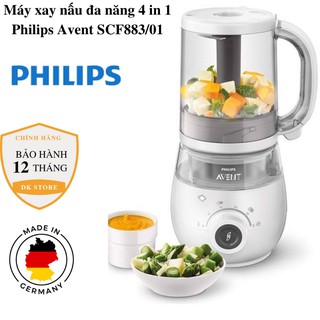 [CHÍNH HÃNG] Máy xay nấu đa năng  4 in 1 Philips Avent SCF883/01- nhập khẩu Đức