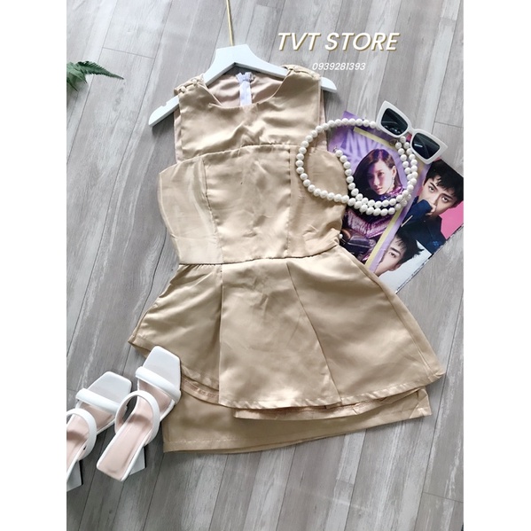 SÉT TATTA MỀM PEPLUM KÈM CHÂN VÁY