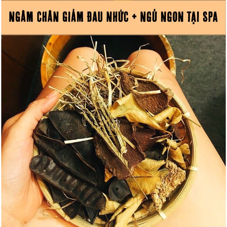 Muối ngâm chân thảo dược (CAO CẤP) dùng tại spa QUÊ MỘT CỤC 500g (handmade)