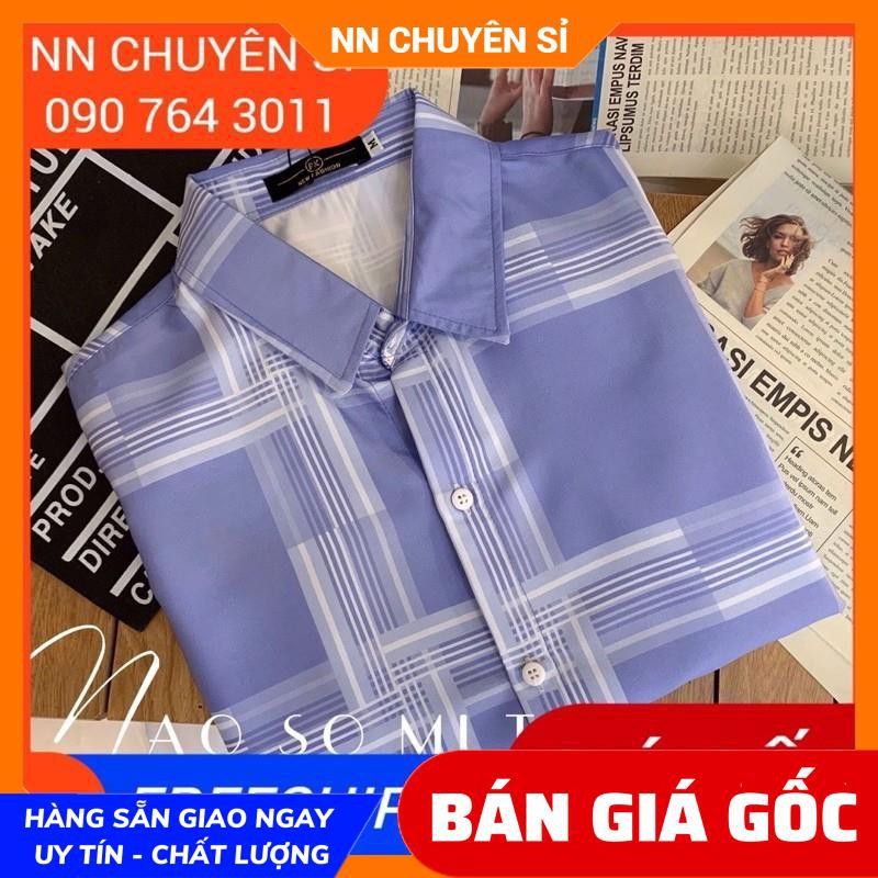 ÁO SƠ MI SỌC CÔNG SỞ 100% ẢNH THẬT ÁO SƠ MI CẶP NAM NỮ