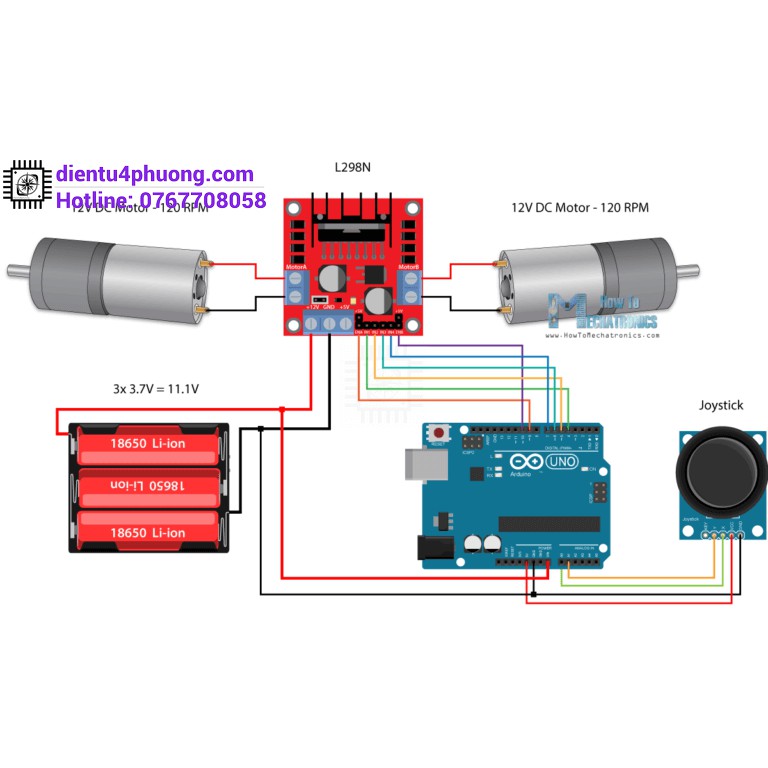 Module Điều Khiển Động Cơ L298N