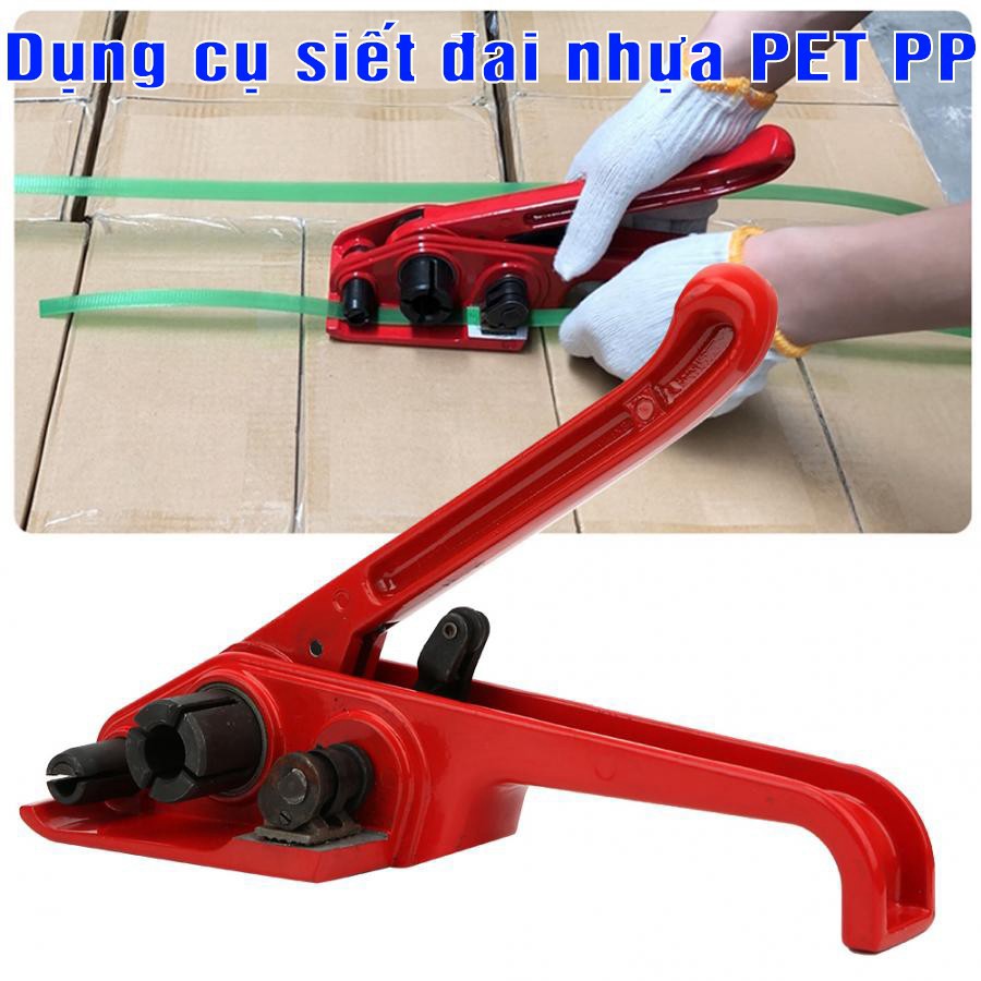 Bộ Kìm Siết Đai, Kẹp Đai, Dây Đai Pp, Dây Đai Pet Có Độ Rộng Từ 16-19 MM