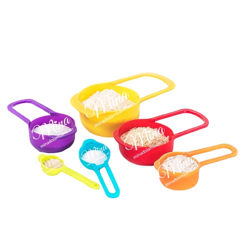 Bộ Cup đong nhựa 6 chi tiết