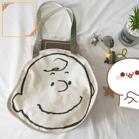 Túi vải phối họa tiết hoạt hình đáng yêu #1