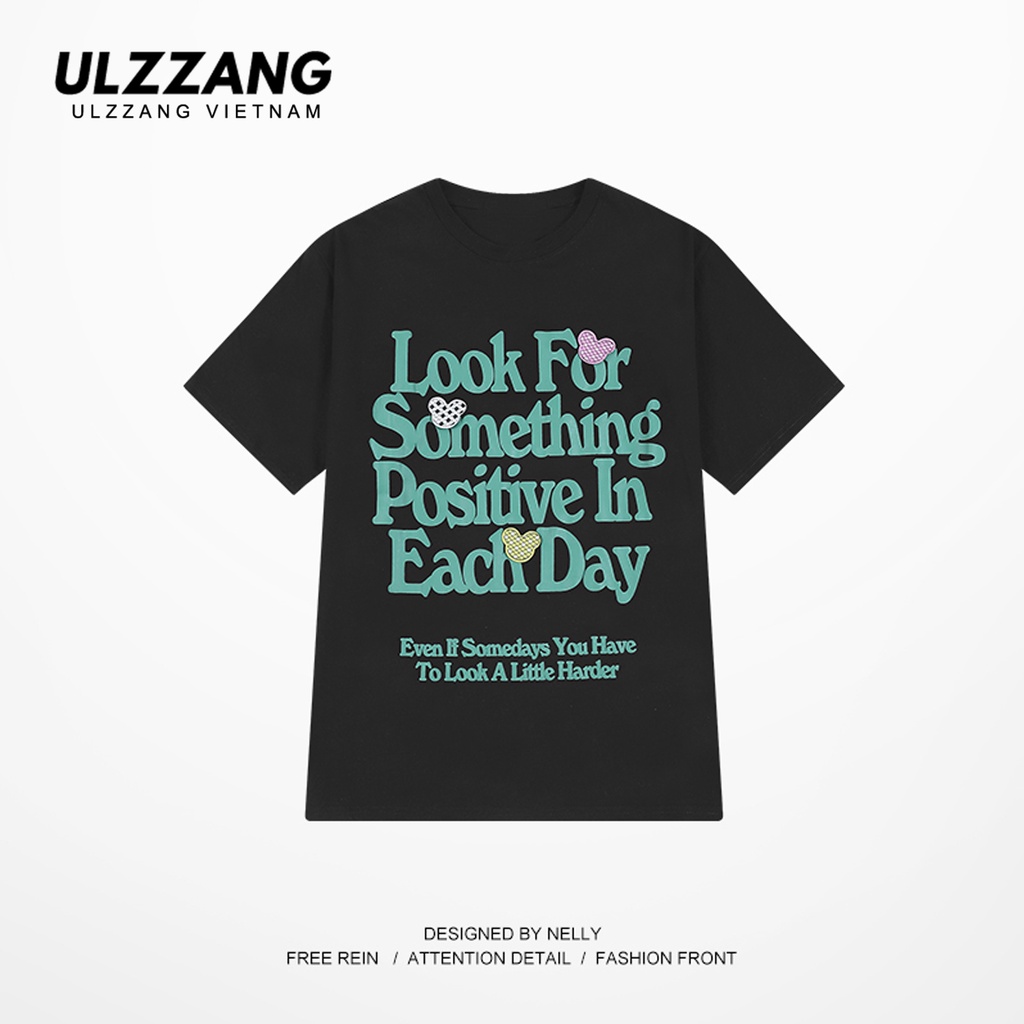 Áo thun unisex nữ local brand ULZZ ulzzang form dáng rộng tay lỡ look for somethings