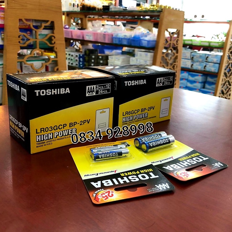 Pin Tiểu 2A , 3A : Toshiba Alkaline