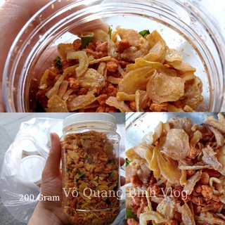 200 gram muối tôm hành phi thơm ngon giòn rụm đặc sản tây ninh