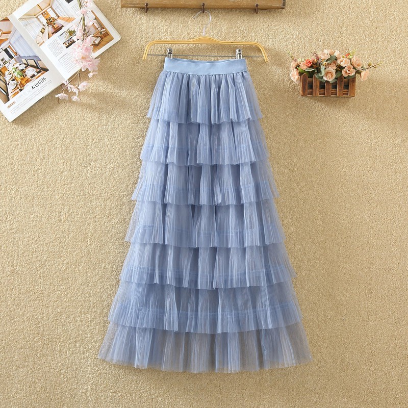 Chân váy ren tầng dài, chân váy công chúa (7 tầng) 151119 (Ảnh chụp thật) (Hàng oder chuẩn hình 100%) | BigBuy360 - bigbuy360.vn