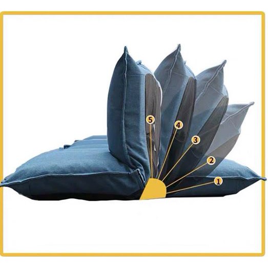 Sofa giường đệm bông hạt khung gấp 1m6 kèm gối ôm -
