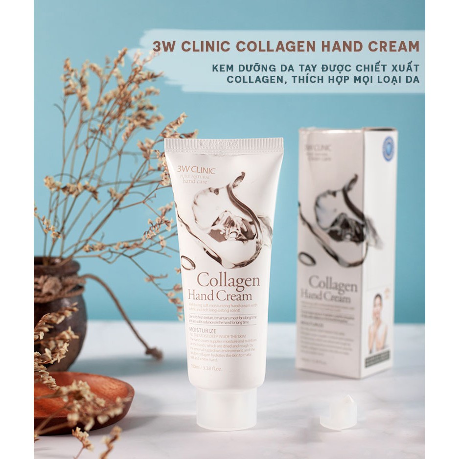 Kem dưỡng da tay 3W Clinic Hand Cream 100ml