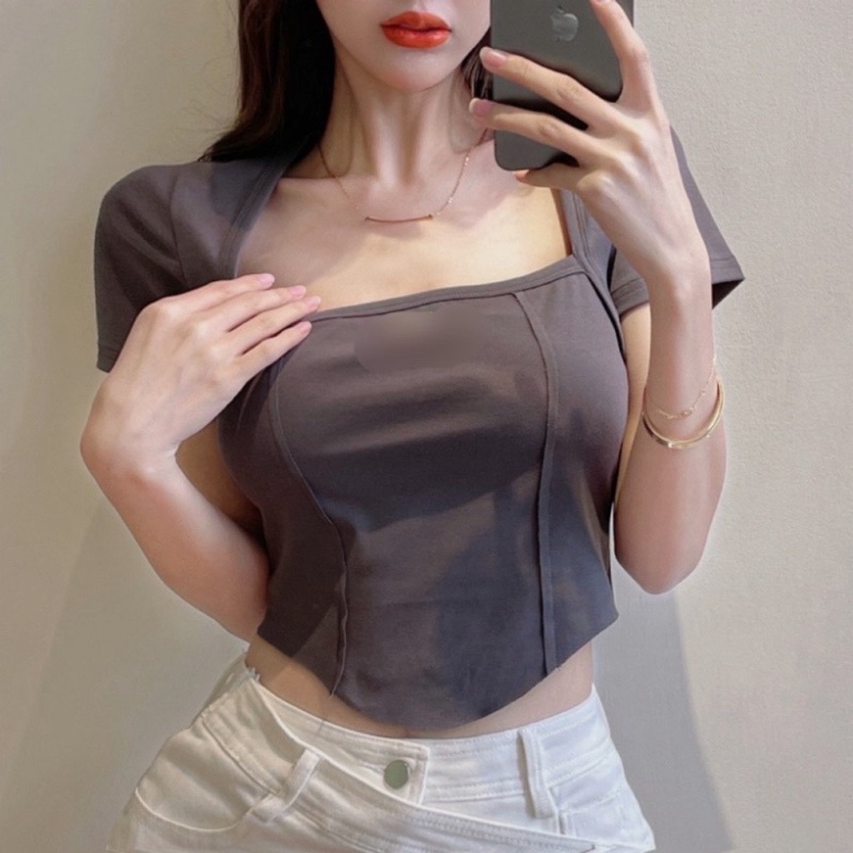 Áo CRT Cổ Vuông 3 Màu