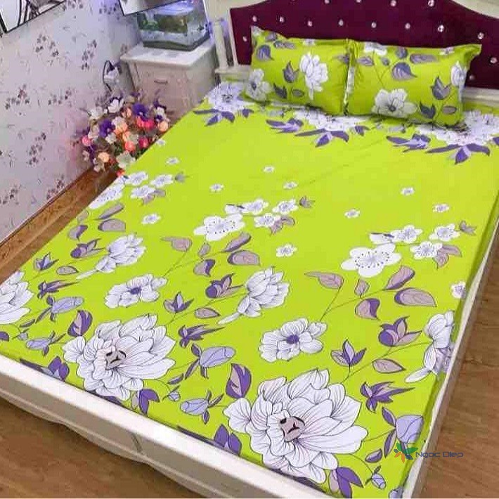 Sale ngẫu nhiên giá lẻ = giá sỉ bộ ga chun poly cotton m6 hoặc m8