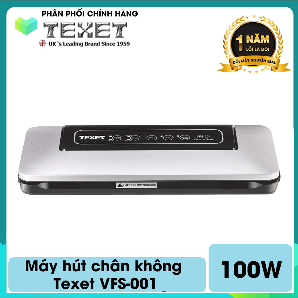 Máy hút chân không Texet VFS-001 - Lực hút nhanh và mạnh với công suất 100W