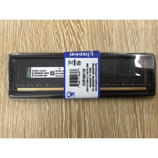 Ram Kingston 8GB DDR3-1600 mới bảo hành 12 tháng