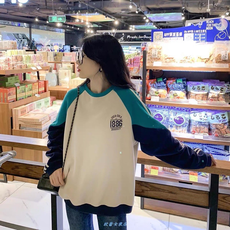 ANU10 - ÁO NỈ BÔNG NỮ COCA 1886 - BE THAN XÁM | BigBuy360 - bigbuy360.vn