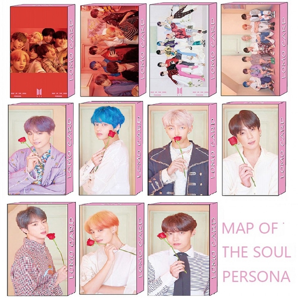 Lomo BTS Map Of The Soul: Persona ảnh nhóm nhạc bộ ảnh hộp 30 ảnh thẻ hình