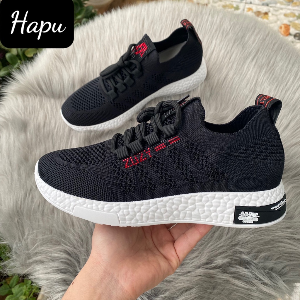 Giày nữ HAPU sneaker cổ chun ZUZY thời trang siêu hot 2022 ( ảnh thật )