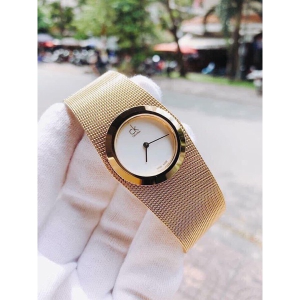Đồng Hồ Nữ Calvin Klein dạng kiềng case 27mm
