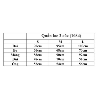 Quần loe 2 cúc (1084) (Ảnh/Video tự chụp)