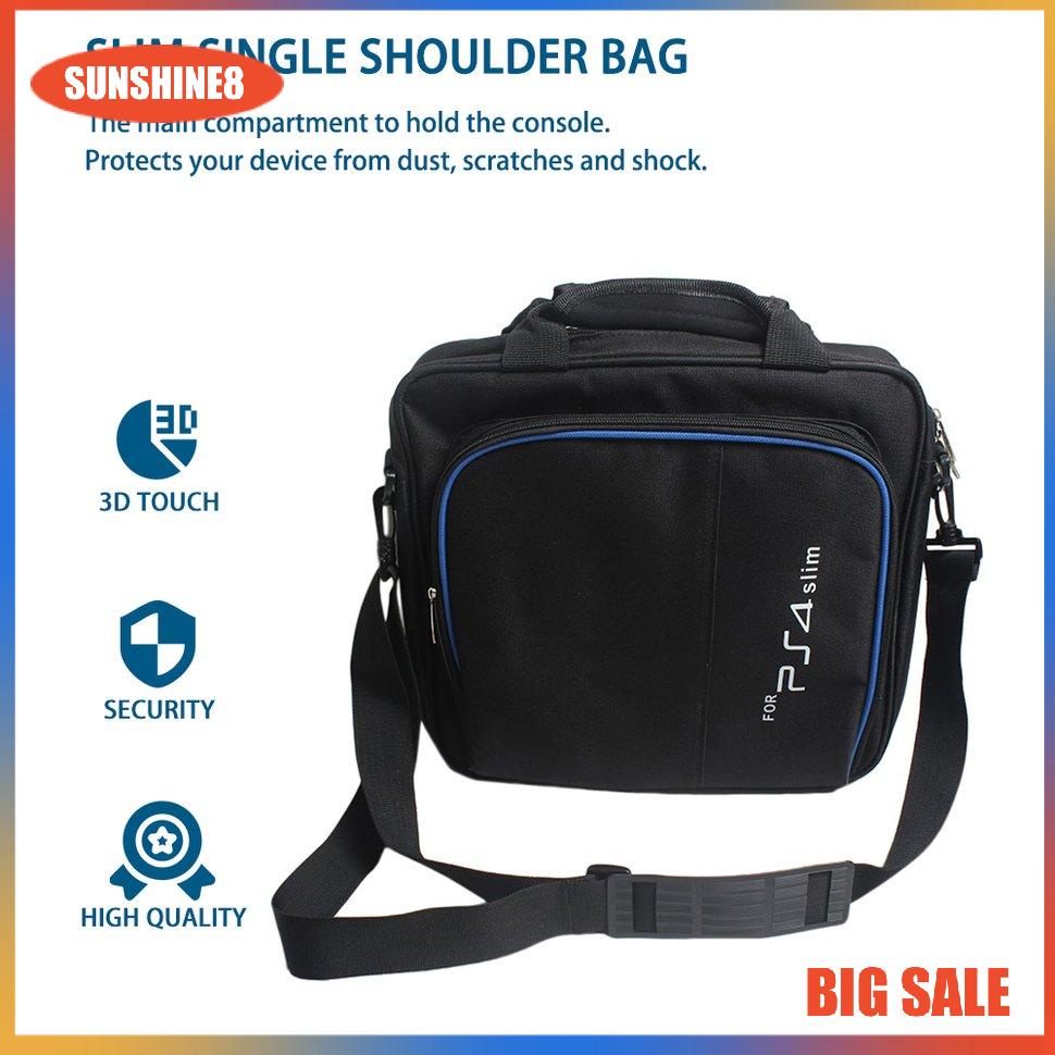 【SUN】Game Console Storage Bag Shoulder Bag Shock Proof Travel Hand Bag for PS4 Slim