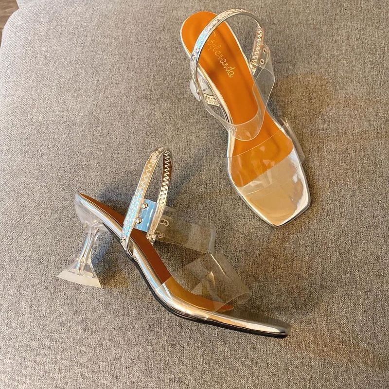 Sandal gót 2 quai mica