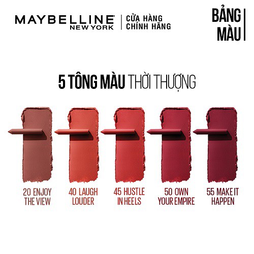 [MỚI] Son bút chì mịn lì 8h lâu trôi Maybelline New York Super Stay Ink Crayon 1.2g