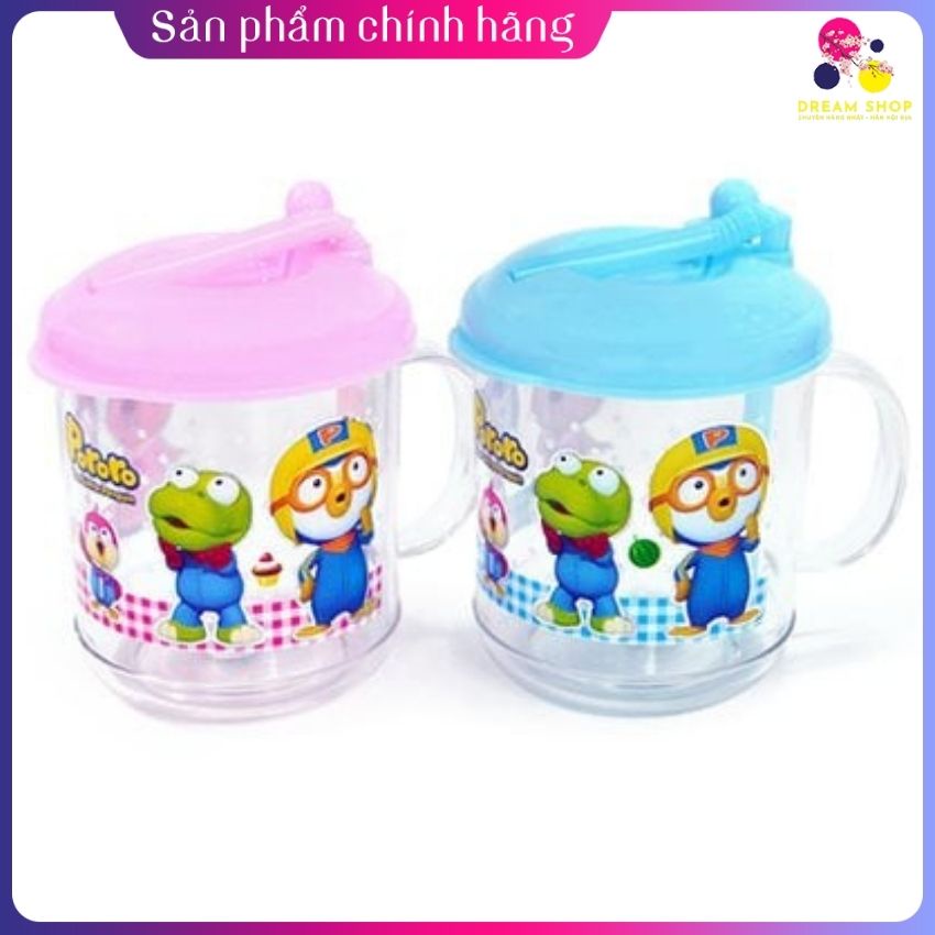 Cốc nhựa tập hút cho bé Pororo nhập khẩu Hàn Quốc -Dreamshop.vn