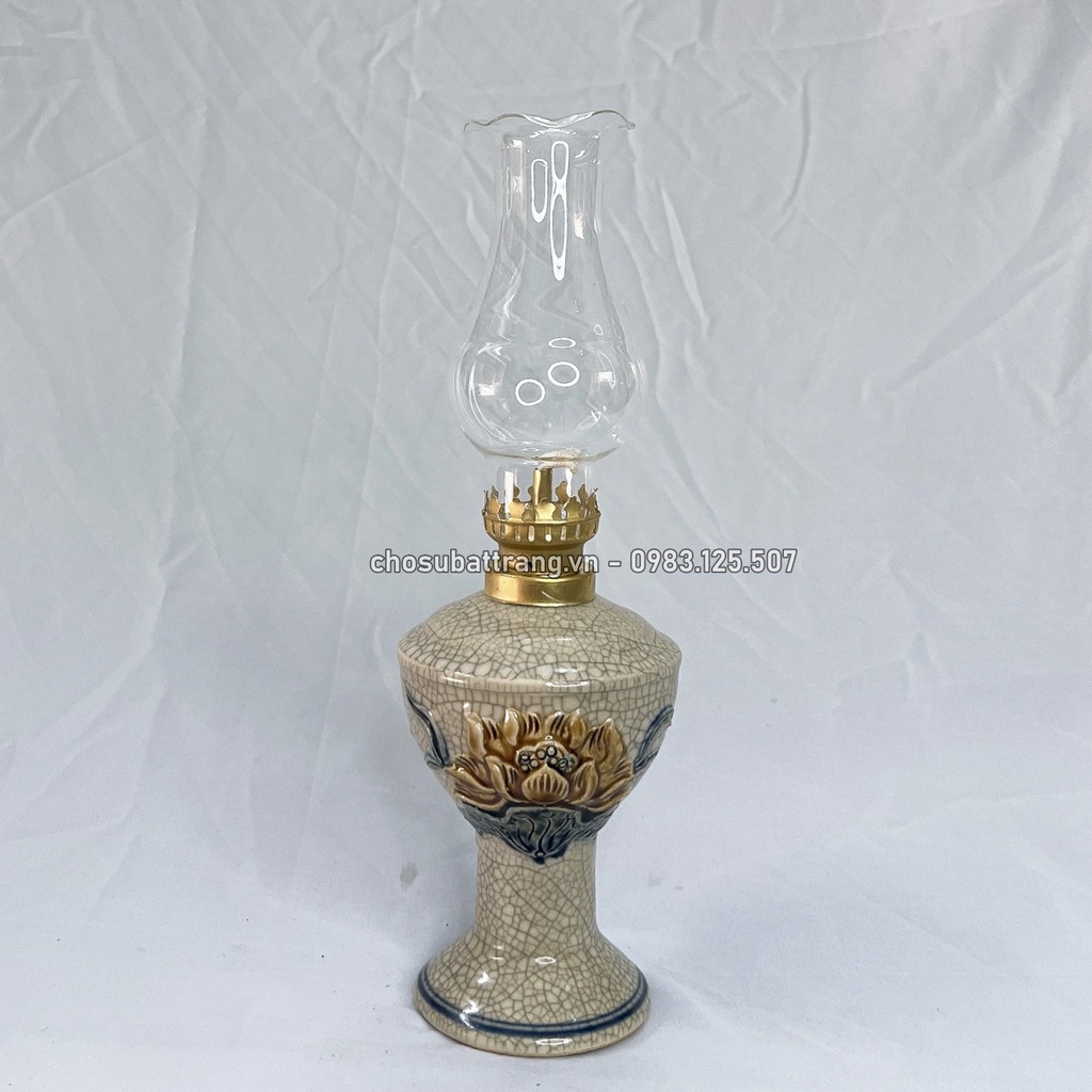 - Đèn thờ hoa sen men rạn nổi - Siêu đẹp, siêu rẻ