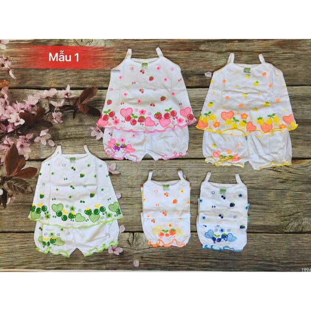 Bộ 2 dây cho bé gái từ 5-17kg cotton 100% siêu đẹp