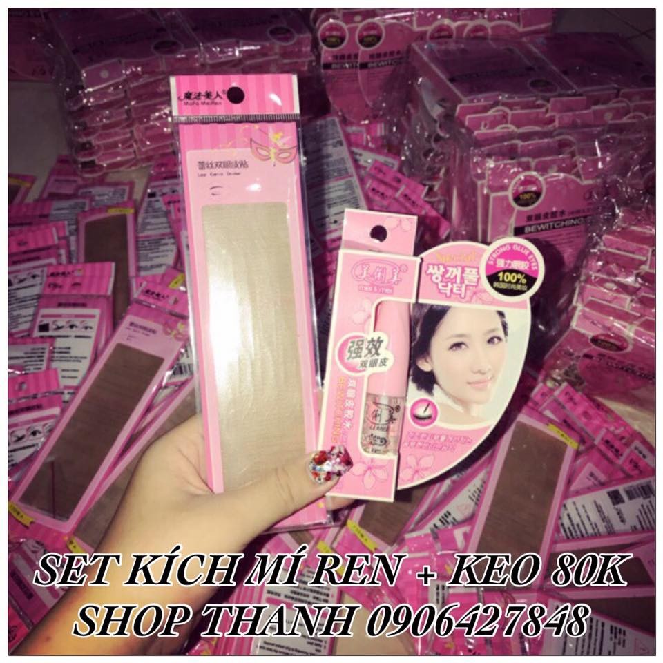 LƯỚI REN KÍCH MÍ TÀN HÌNH + KEO