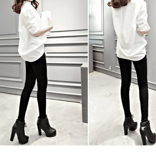 Quần legging cạp cao, Quần legging Zara nâng mông dáng dài có túi sau vải cotton co giãn Mia Shore