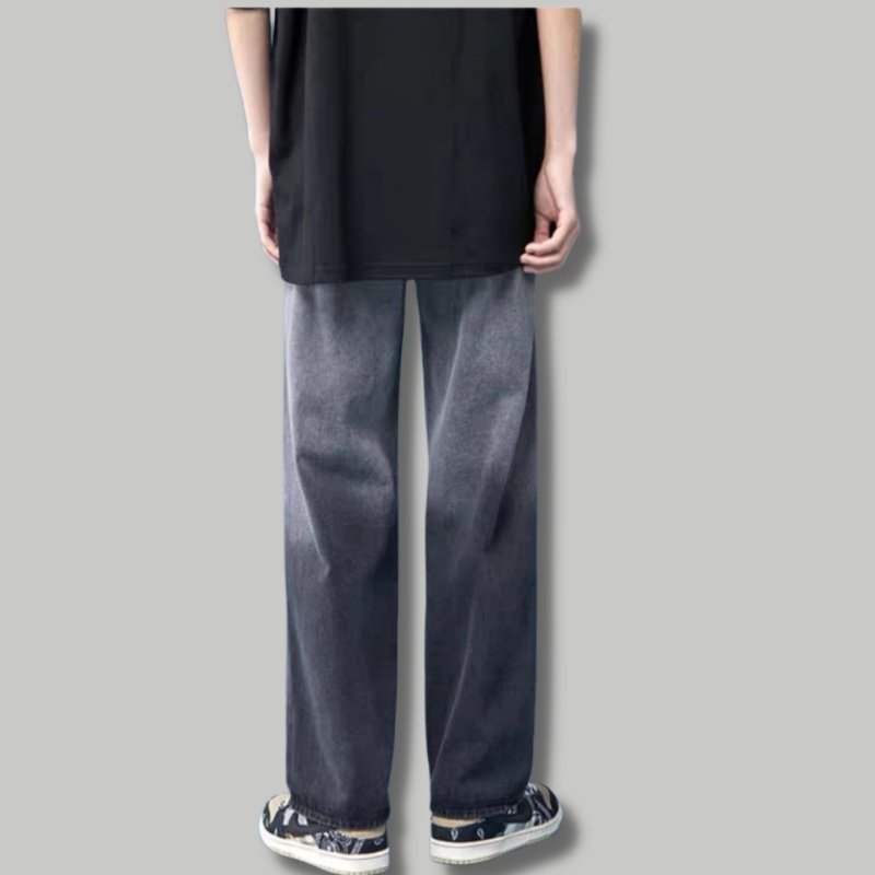 " RẺ VÔ ĐỊCH" Quần Jean Nam, Quần Baggy Xám Wash nửa ống xuông rộng style hàn quốc 2022-XX MENS FASHION!