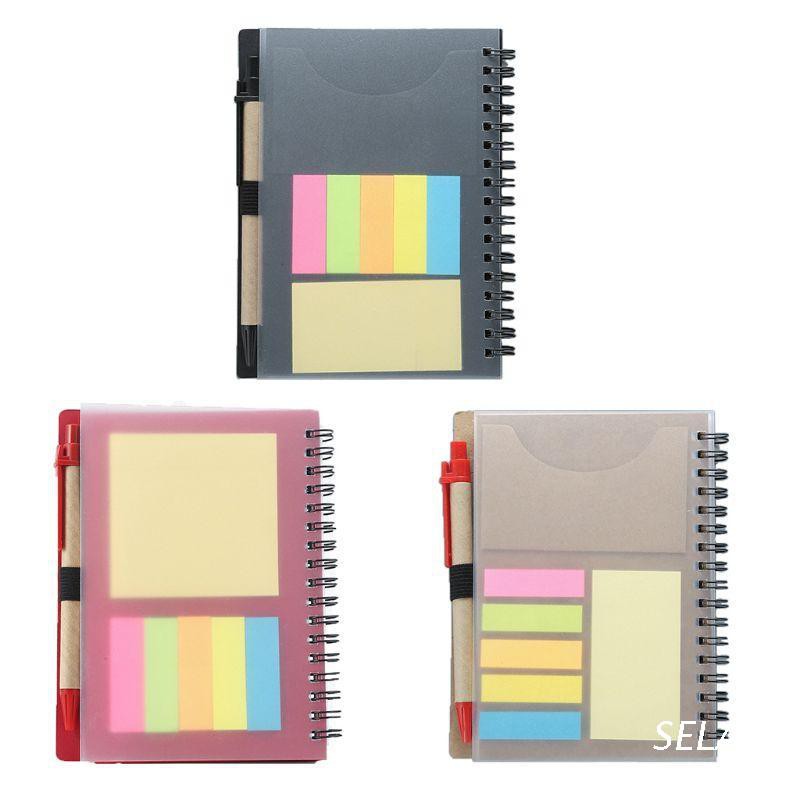 SEL Creative Sticky Notes Notepad Kawaii Stationery Diary Notebook with Pen School