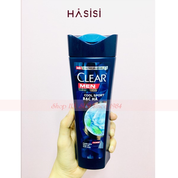 DẦU GỘI CLEAR MEN COOL SPORT BẠC HÀ