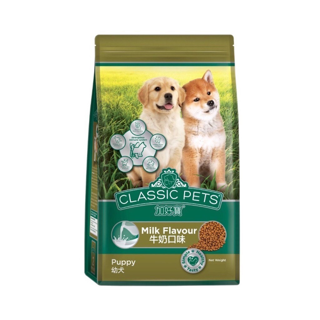 (COMBO 5 GÓI ) Thức Ăn Cho Chó Con Classic Pet Puppy Vị Sữa 400gr