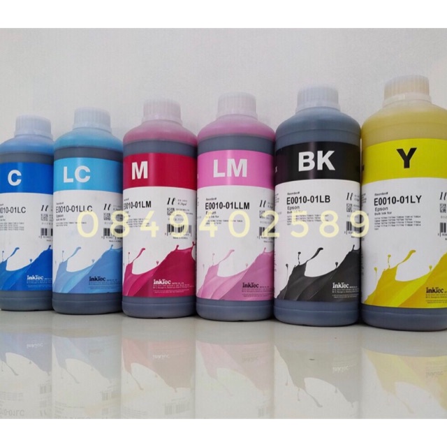 Mực nước dùng cho máy Epson- thương hiệu Inktec Hàn Quốc- loại 1 lít