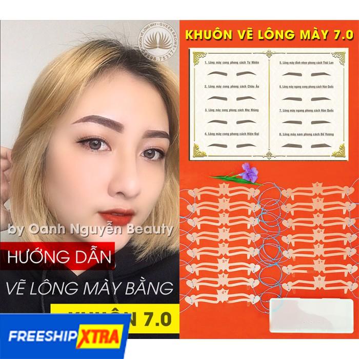 Khuôn Kẻ Lông Mày Phun Xăm Chuyên Nghiệp 7.0 - 8.0 (Có video hướng dẫn chi tiết)