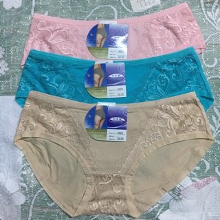 Quần lót nữ phối ren/set 10c chíp nữ cotton phối ren