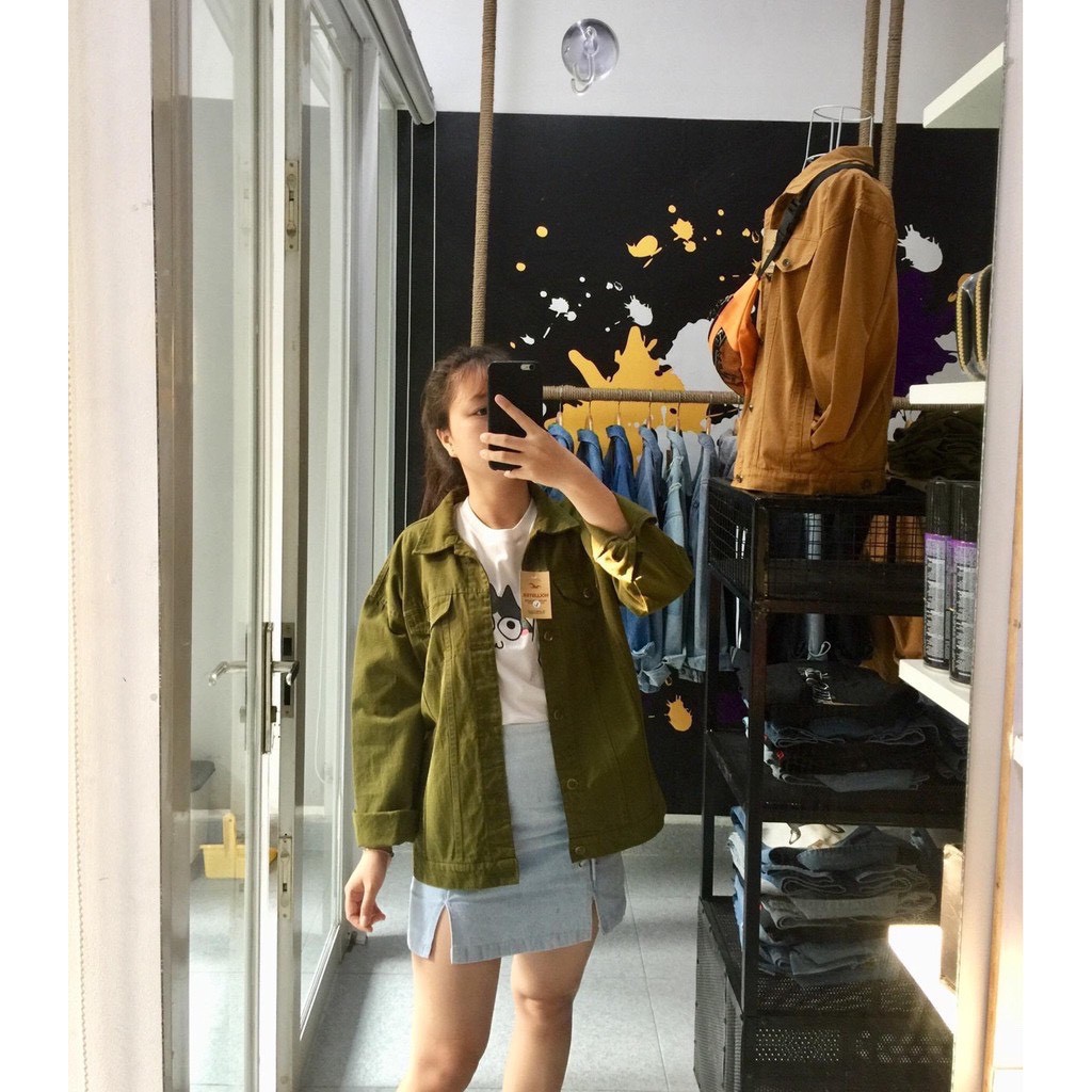 Siêu sale :::áo kaki giả jean dành cho các tình yêu