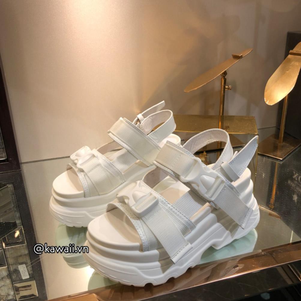 [Có sẵn] Giày BUCKLE SANDALS đế 6cm ( Ảnh thật shop tự chụp) -xa1