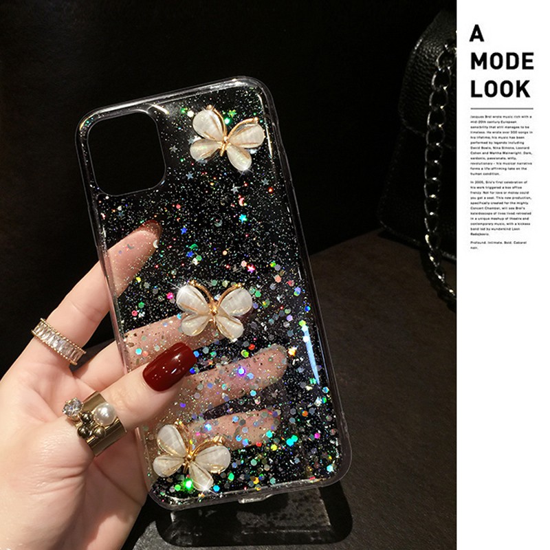 Ốp Lưng Hình Bướm Cho iphone 15 14 11 12 13 pro max xr x 7 8 plus