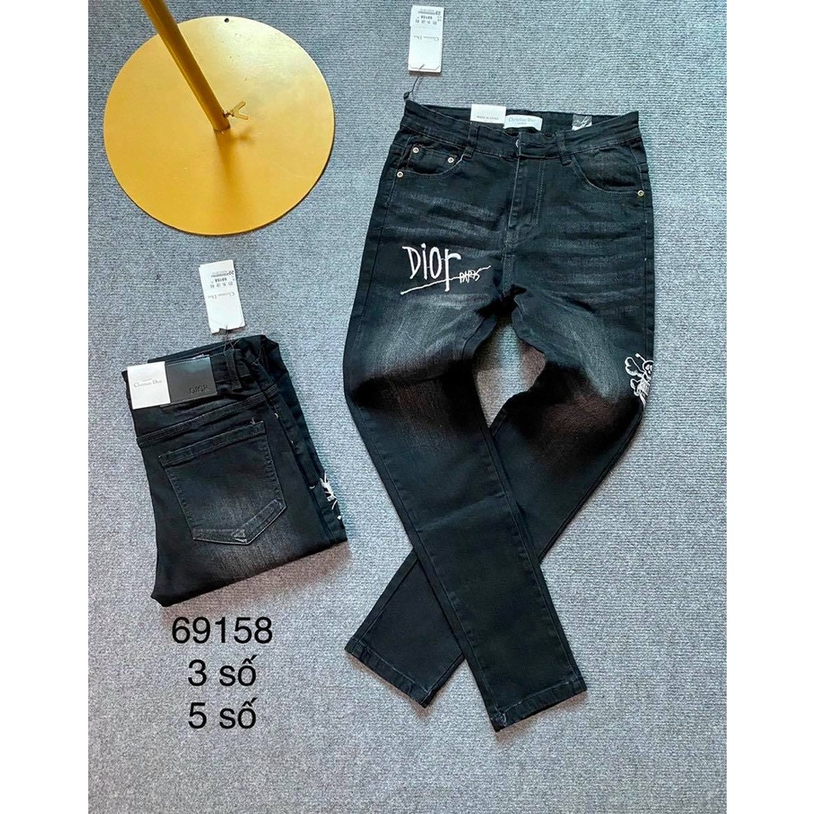 [FREE SHIP] Quần bò huy hiệu, khoá lệch, quần bò dsq - Bee Shop