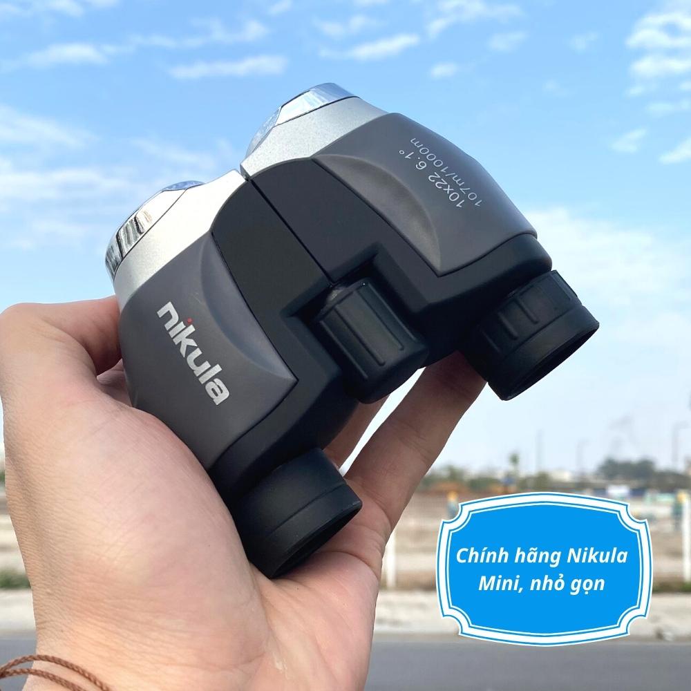 Ống nhòm 2 mắt Nikula 10x22 cao cấp, giá rẻ - Ống nhòm du lịch, dã ngoại, đi săn, quan sát xa