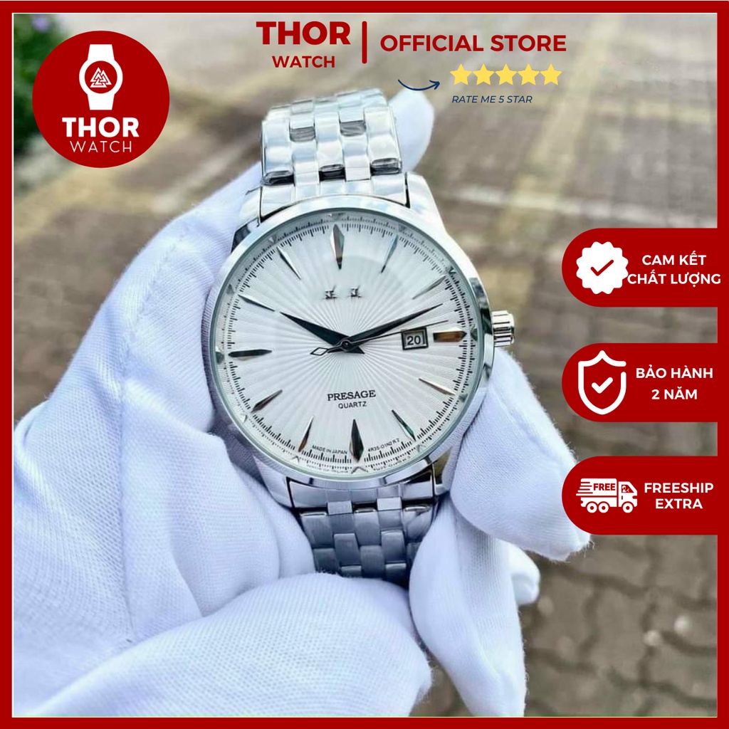 Đồng Hồ Nam Cao Cấp SEIKO Dây Kim Loại Mặt Tròn - Tặng Kèm Pin - A03- Thor Watch