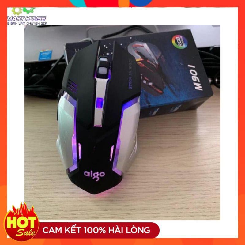 [Chính hãng] TẶNG KÈM BÀN DI➡️ CHUỘT AIGO M901 LED RGB