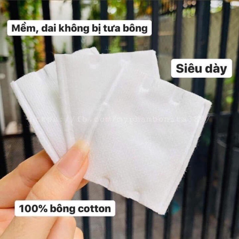 Bông tẩy trang Cotton pads 220 miếng siêu dai