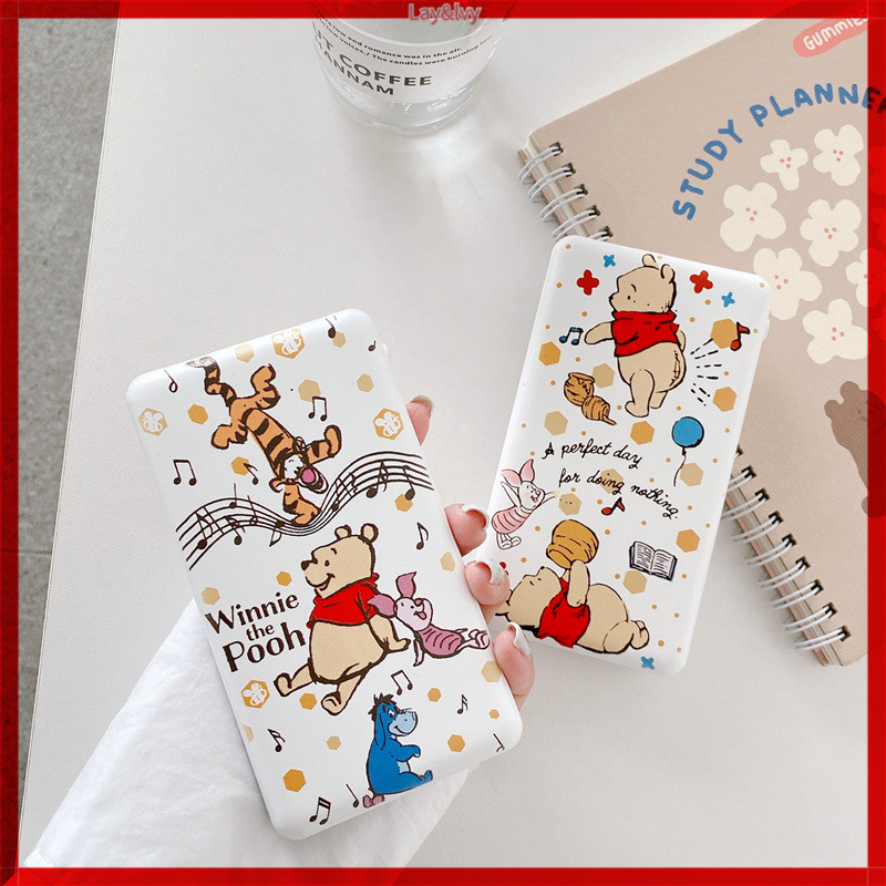 TIGGER Pin Sạc Dự Phòng Mini 10,000 Mah Hình Gấu Pooh Dễ Thương