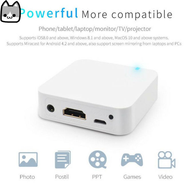 Bộ thiết bị truyền không dây Miracast Box trên ô tô cho Android iOS